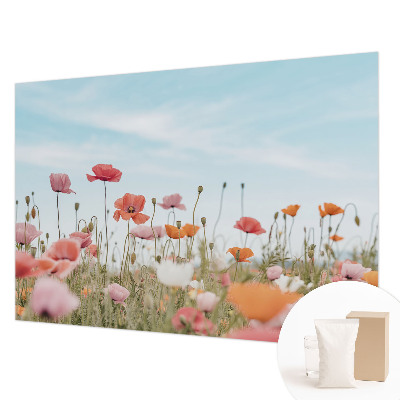 Wall mural for living room Poppy flowers