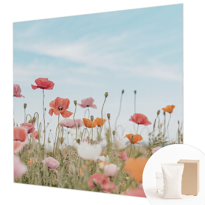Wall mural for living room Poppy flowers