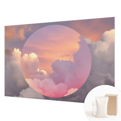 Wallpaper mural for living room Ethereal clouds