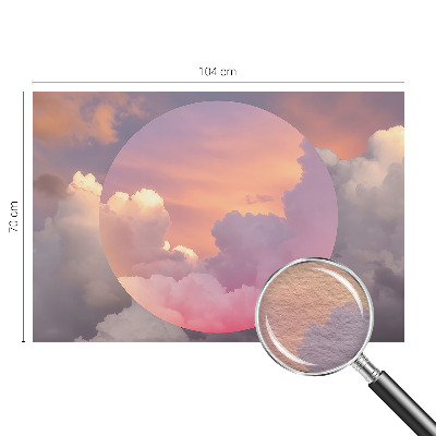 Wallpaper mural for living room Ethereal clouds