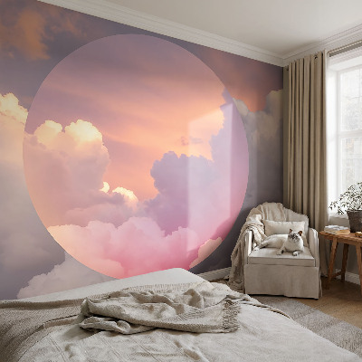 Wallpaper mural for living room Ethereal clouds