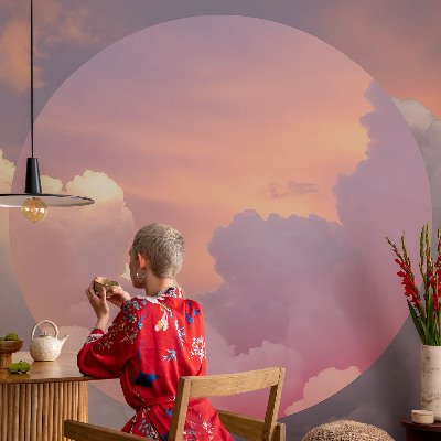 Wallpaper mural for living room Ethereal clouds