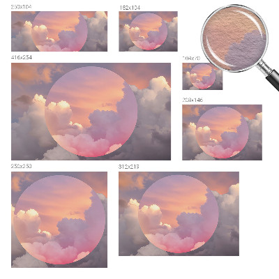 Wallpaper mural for living room Ethereal clouds
