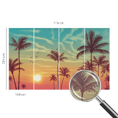 Custom size wall mural Tropical landscape