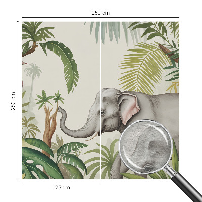 Decorative wall mural for living room Exotic scene