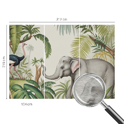 Decorative wall mural for living room Exotic scene