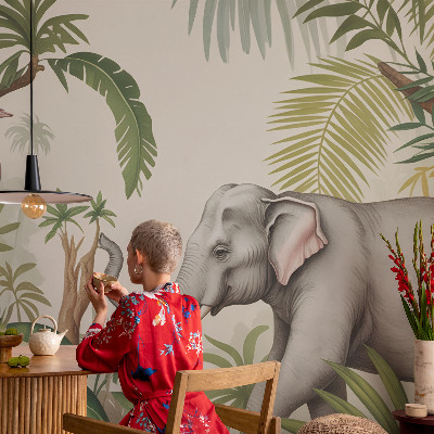 Decorative wall mural for living room Exotic scene