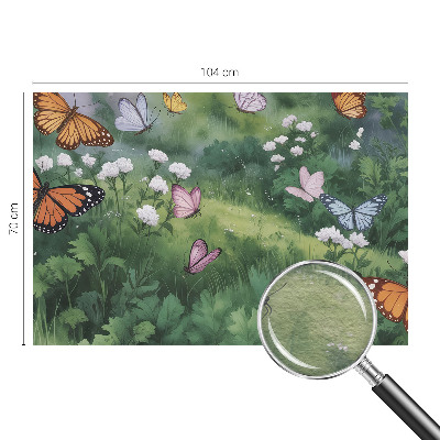 Wall mural Butterflies in the meadow