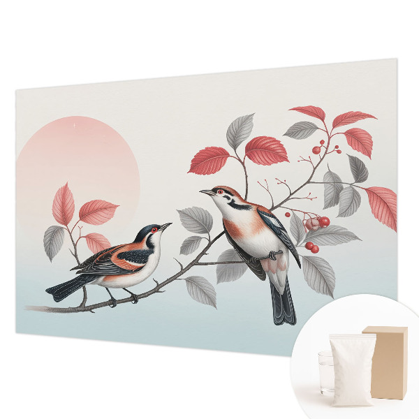 Non-woven photo wallpaper Sitting birds