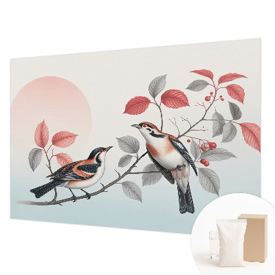 Non-woven photo wallpaper Sitting birds