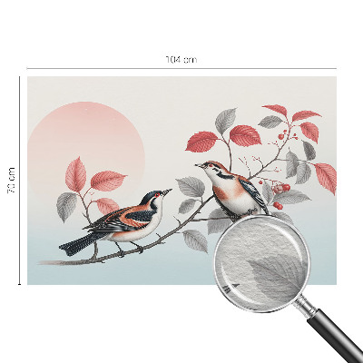 Non-woven photo wallpaper Sitting birds