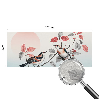 Non-woven photo wallpaper Sitting birds