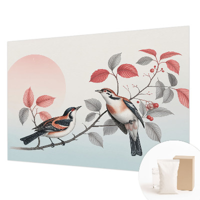 Non-woven photo wallpaper Sitting birds