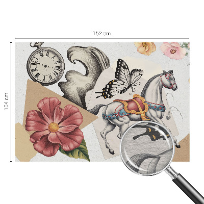 Photo wall mural Vintage flowers