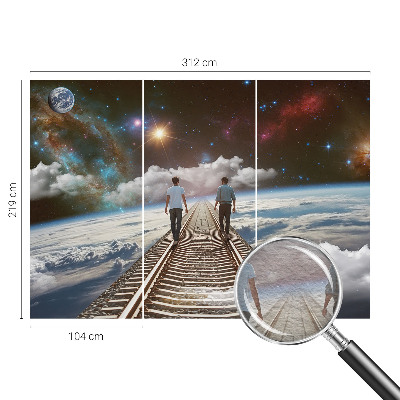Large wall mural wallpaper Space journey