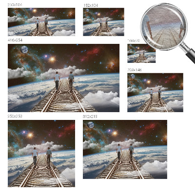Large wall mural wallpaper Space journey