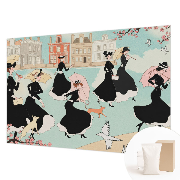 Modern wall mural Women walking