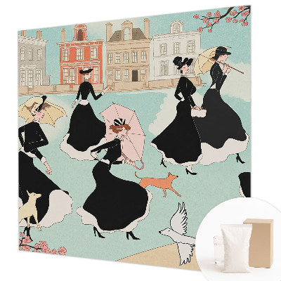 Modern wall mural Women walking
