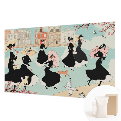 Modern wall mural Women walking