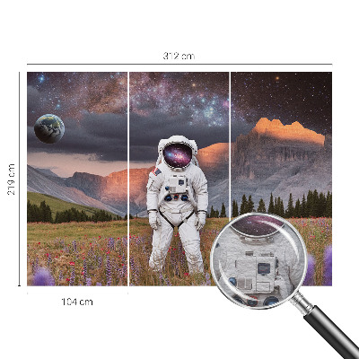 Modern wall mural for bedroom Cosmic landscape