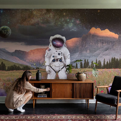Modern wall mural for bedroom Cosmic landscape