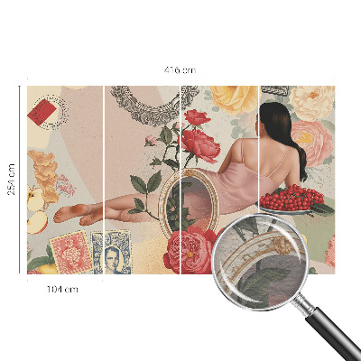 Premium photo wallpaper Floral elegance