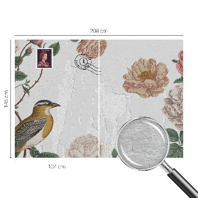 Non-woven wall mural Vintage flowers