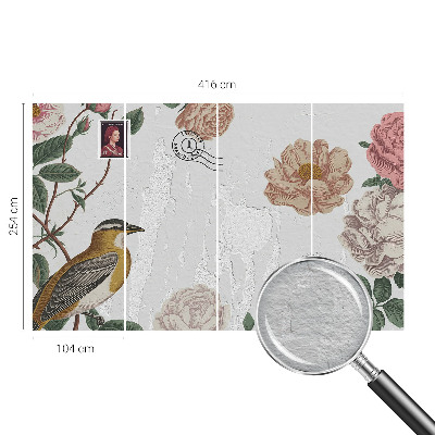Non-woven wall mural Vintage flowers