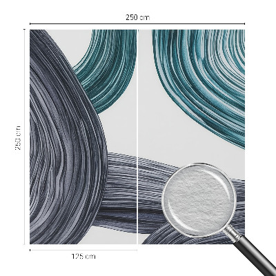 Wall mural for living room Fluid lines