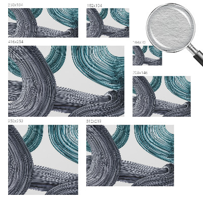 Wall mural for living room Fluid lines