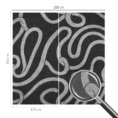 Wallpaper mural Twisted shapes