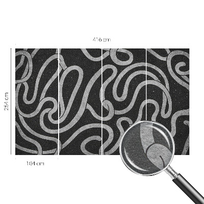 Wallpaper mural Twisted shapes