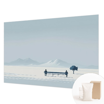 Wallpaper mural for living room Minimalist landscape