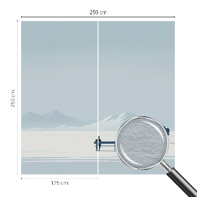 Wallpaper mural for living room Minimalist landscape
