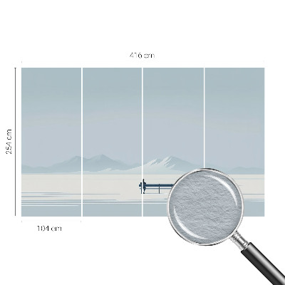 Wallpaper mural for living room Minimalist landscape
