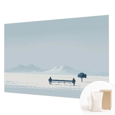 Wallpaper mural for living room Minimalist landscape