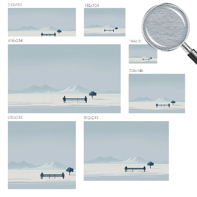 Wallpaper mural for living room Minimalist landscape