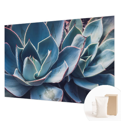 Bedroom wall mural wallpaper Green aloe