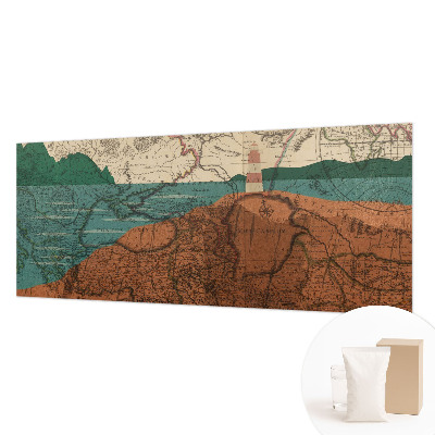 Large wallpaper mural Historical map