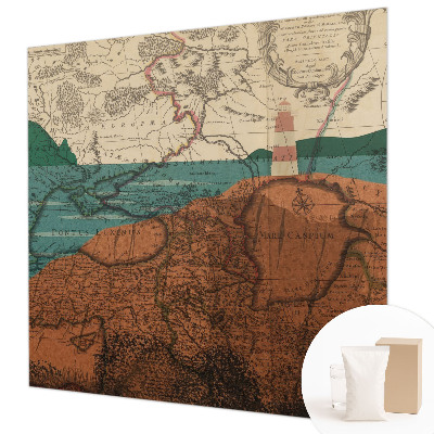 Large wallpaper mural Historical map