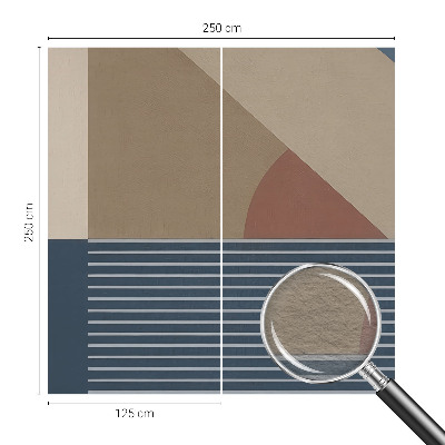 Custom size wall mural Harmonious geometry