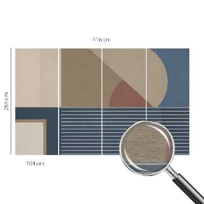 Custom size wall mural Harmonious geometry