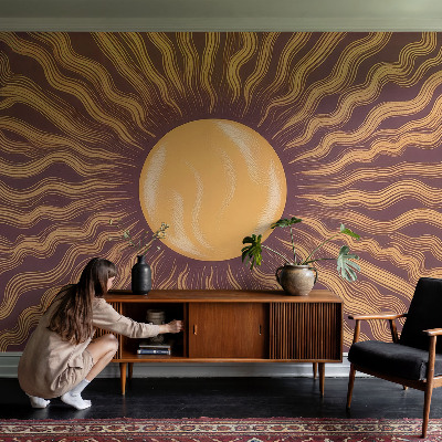 Modern wall mural for bedroom Sun rays