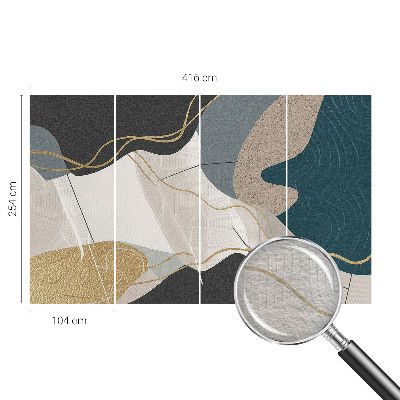 Non-woven photo wallpaper Abstract forms