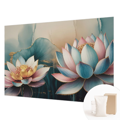 High quality wall mural wallpaper Lotuses of Harmony