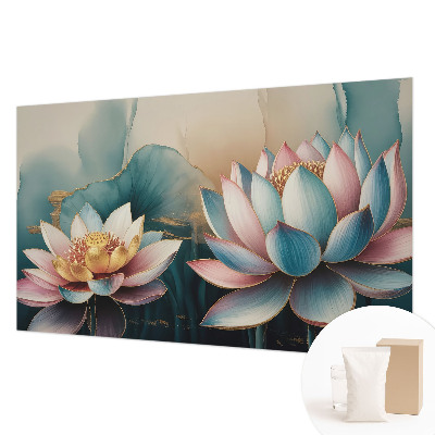High quality wall mural wallpaper Lotuses of Harmony