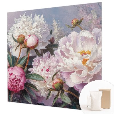 Premium wall mural for bedroom Peony bouquet
