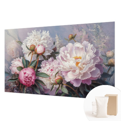 Premium wall mural for bedroom Peony bouquet
