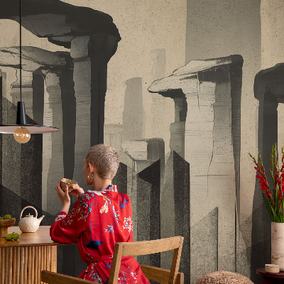 Premium photo wallpaper Raw architecture