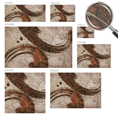 Decorative wall mural for living room Artistic map